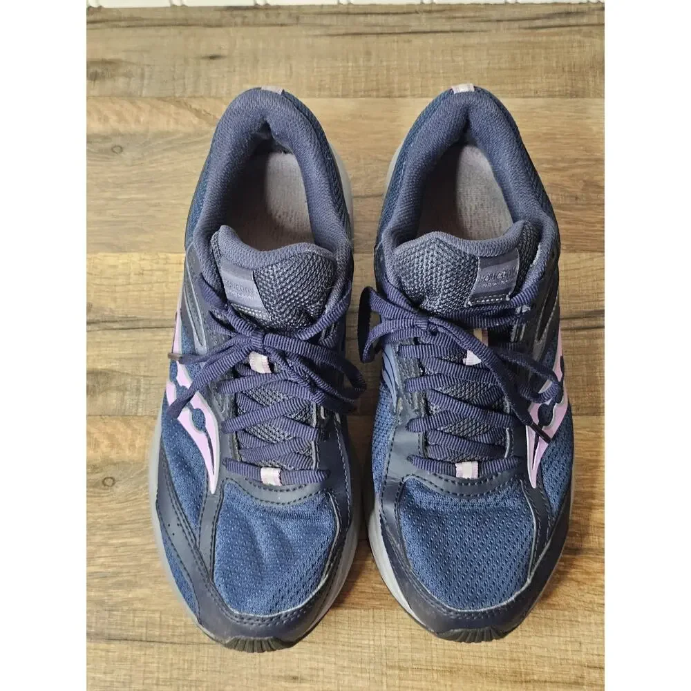 Saucony Cohesion 17 Navy Blue Running Sneakers Women's Size 8